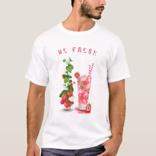 T-shirt Cool de la fête du jus de fraise