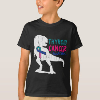 T-shirt Cool de sensibilisation au cancer T-rex Guerrier S