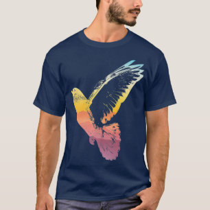 T-shirt Cool de silhouette vectorielle d'oiseau Pigeon Pre