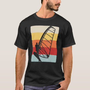 T-shirt Cool de surf de l'aile rétro Foil Surfer de l'aile