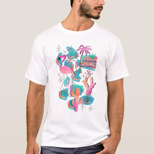 T-shirt Cool de vacances Palm Springs (Devant)