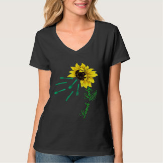 T-shirt Cool Déjeuner Dame Correspondant Sunflower Déjeune