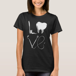 T-shirt Cool Dental Hygiéniste Hommes Femmes Dentelle Dent