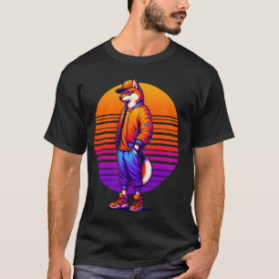 T-shirt Cool Dingo Style urbain moderne Sunset Art rétro