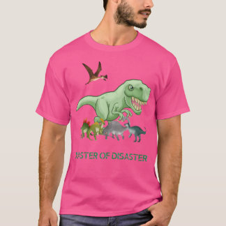 T-shirt Cool Dinosaur T-Rex Maître De Desaster