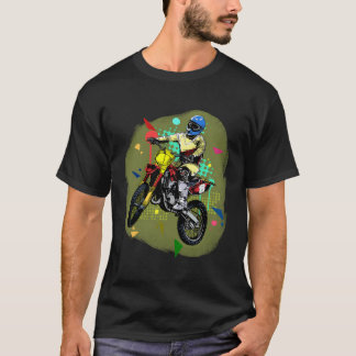 T-shirt Cool Dirt Bike Out Motocross Cadeau Cool Dirt Bike