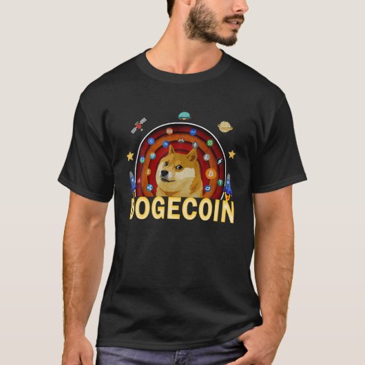 T-shirt Cool Dogecoin Blockchain Cryptodevise Vers Moo (Devant)