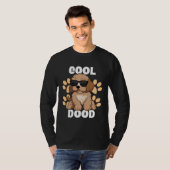T-shirt Cool Dood Labradoodle Sunglasses Paw Print for Doo (Devant entier)