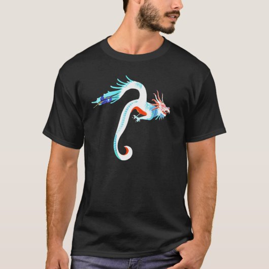 T-shirt Cool Dragon Flying Mythical Creature Traditional C (Devant)