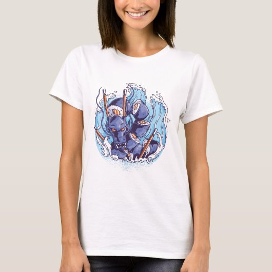 T-shirt Cool Dragon SUSHI Anime Graphics Gérer l'art alime (Devant)