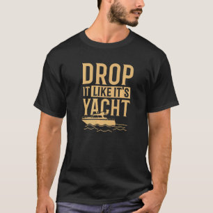 T-shirt Cool Drop Il Aime Son Yacht Voile
