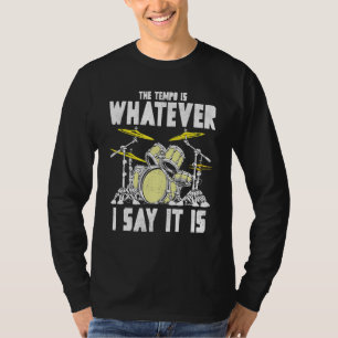 T-shirt Cool Drummer Graphisme Hommes femmes Drum Set Drum