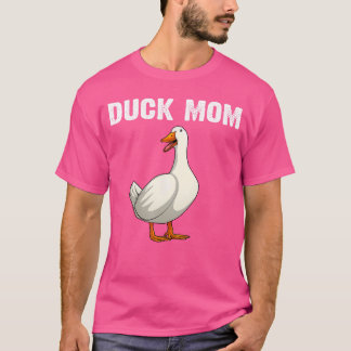 T-shirt Cool Duck Mom For Women Mother Mama Farm Animal Lo