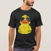 T-shirt Cool Duckie Sunglasses Duckling Funny Ducky Rubber (Devant)