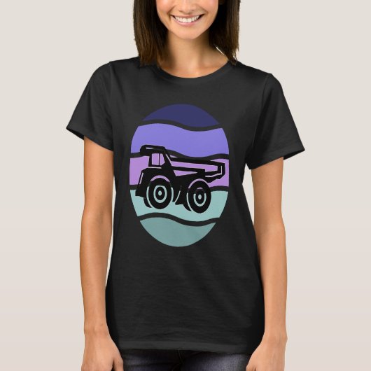 T-shirt Cool Dump Truck for Wheel Loader & Construction Ve (Devant)