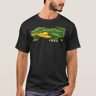T-shirt Cool effrayant Alligator Vert Crocodile animal sau