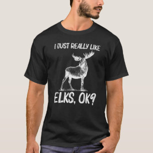 T-shirt Cool Elk Pour Hommes Femmes Elk Deer Hunter Chasse