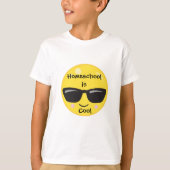 T-shirt Cool Emoji Homeschool (Devant)