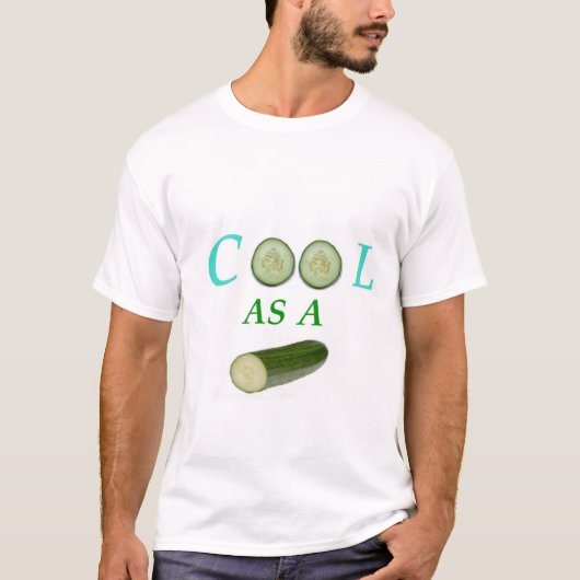 T-shirt Cool En Chemise De Concombre (Devant)