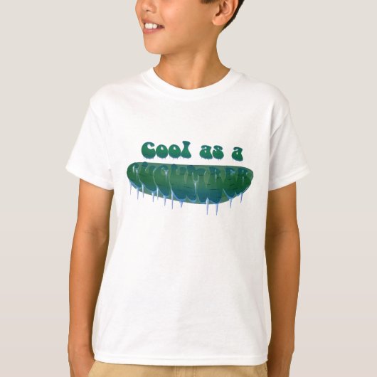 T-shirt Cool en tant que Concombre (Devant)