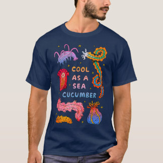 T-shirt Cool en tant que concombre marin