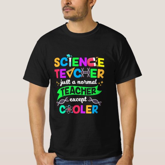 T-shirt Cool enseignant scientifique (Devant)