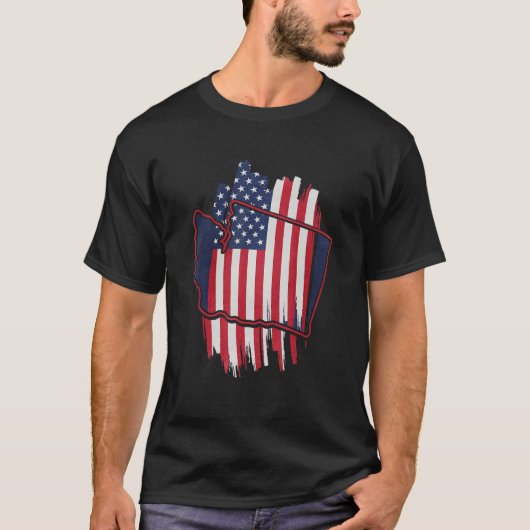 T-shirt Cool État de Washington 1 (Devant)