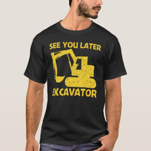 T-shirt Cool Excavateur Pour Hommes Femmes Équipement Lour