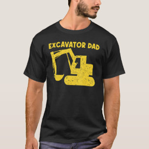 T-shirt Cool Excavateur Pour Papa Hommes Équipement Lourd