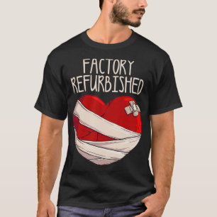 T-shirt Cool Factory rénové Coeur Funny Open Heart