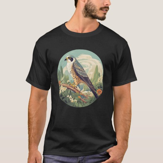 T-shirt Cool Falconry Bird in Wilderness (Devant)