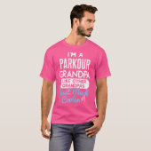 T-shirt Cool Fathers Day Design Parkour Grandpa (Devant entier)