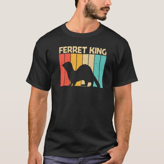 T-shirt Cool Ferret For Men Boys Dad Ferret  Pet Animal (Devant)