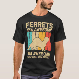 T-shirt Cool Ferret Pour Hommes Femmes Animal Ferret Propr