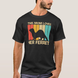 T-shirt Cool Ferret pour maman Ferret animal de compagnie