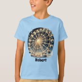 T-shirt Cool Ferris wheel ajouter nom (Devant)