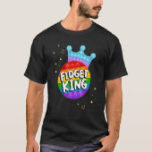 T-shirt Cool Fidget King Crown Pop It Fidget Toy (Devant)