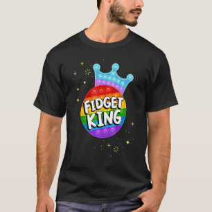 T-shirt Cool Fidget King Crown Pop It Fidget Toy