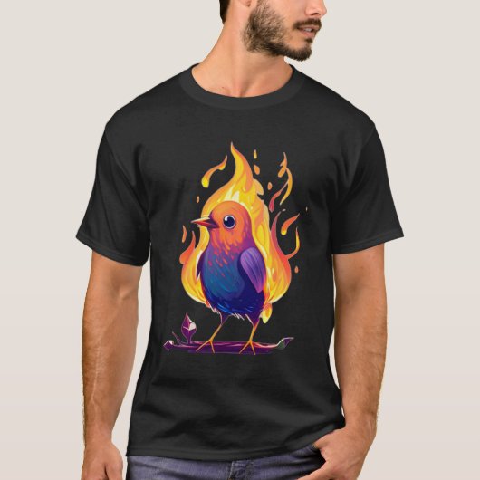T-shirt Cool Fire Bird (Devant)