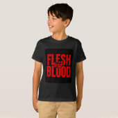 T-shirt Cool Flesh And Blood Statement Emblem For Man And  (Devant entier)