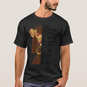 T-shirt Cool Forte Reine Noire Pour Melanin Beauté Femmes