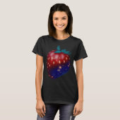 T-shirt Cool fraise fraise galaxie fraise fermier (Devant entier)