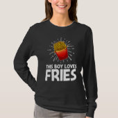 T-shirt Cool Fries For Boys Kids French Fry Fast Food (Devant)