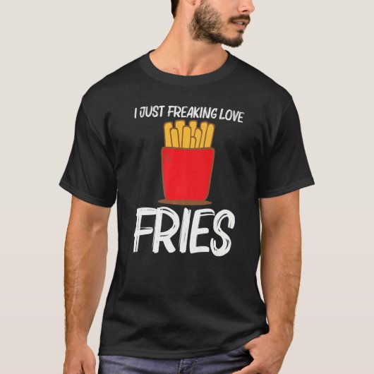 T-shirt Cool Fries Pour Hommes Femmes Restauration Rapide  (Devant)
