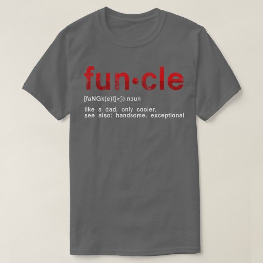 T-shirt Cool Fun Oncle Fun Cle Comme Un Père Définition On (Design devant)