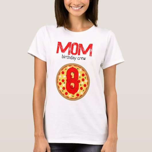 T-shirt Cool fun pizza fête anniversaire de enfant équipag (Devant)