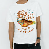T-shirt Cool Fun Terracota Brown Big Fish Grandpa Retire