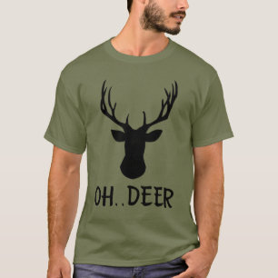 T-shirt Cool Funny Oh Deer Deer Silhouette