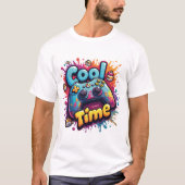 T-shirt Cool Game Time – Graffiti Gamer Splash Tee (Devant)