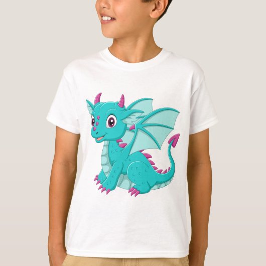 T-shirt cool garçon dragon (Devant)